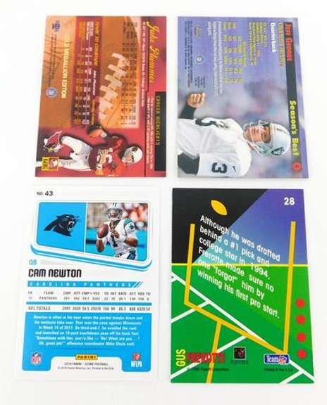 4 NFL Quarterback Football Cards