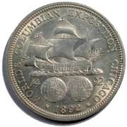 1892 Columbian Expo BU Comm Half Dollar