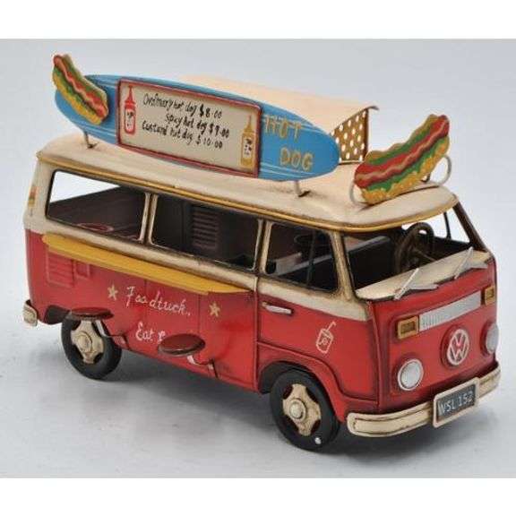 Volkswagen VW Combi Retro Foof Truck Bus Model Car