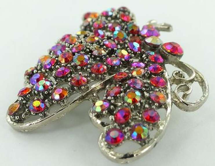Butterfly Gemstones Pin
