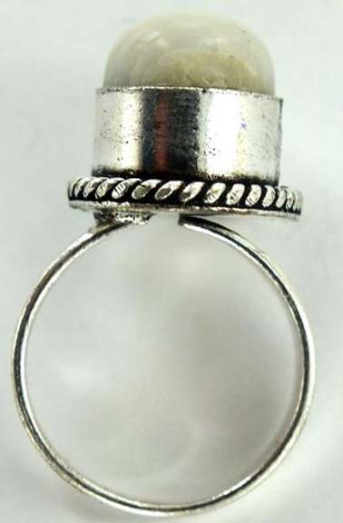 Silver and Natural Stone