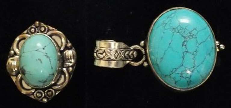 Silver and Natural Stone