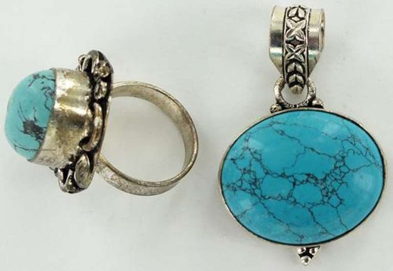Silver and Natural Stone