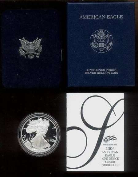 2006 & 2007 American Proof Silver Eagles Box/COAs