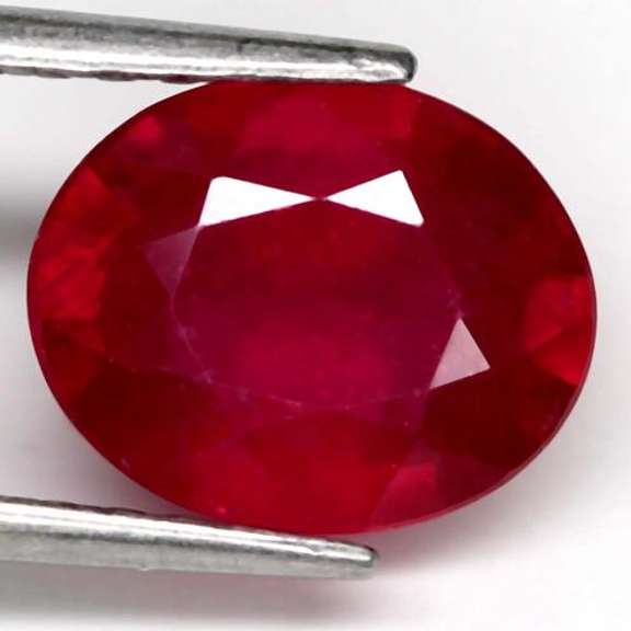 Lush 2.73ct top blood red Ruby