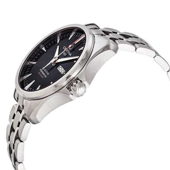 New Mens Certina Swiss Automatic w Black Dial