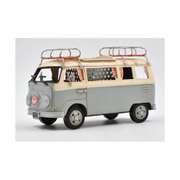 1966 Tin Model VW Camper Van with Pen Holder Surf Board Figurine
