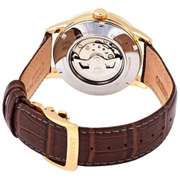 New Mens Orient Automatic Open Heart w Gold Accents