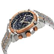 New Mens Bulova Chronograph w Rose Gold Toned Accents
