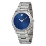 New Mens Movado Swiss w Blue Dial