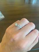 14kt Solid White Gold Diamond Engagement Ring