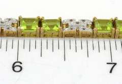 Sparkling Peridot & Topaz Sterling Silver Bracelet