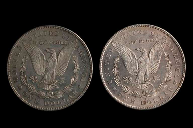 2 1878 S Frosty White BU Morgan Dollars