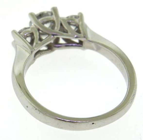 Platinum Round Brilliant Cut 3 Diamond Ring