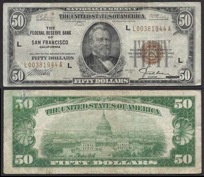 $50 1929 FRBN Minneapolis, MN circulated