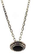 Sterling Silver Black Onyx Southwest Style Necklace