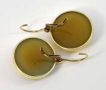 Suave Butterscotch Agate Earrings in 14K YG