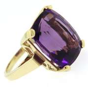 Charming Cushion Cut Amethyst Ring