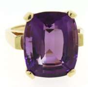 Charming Cushion Cut Amethyst Ring