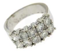 Beautiful 2ctw RBC Double Row Diamond Ring