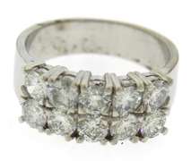 Beautiful 2ctw RBC Double Row Diamond Ring
