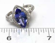 Tanzanite & Diamond Ring, 14KT