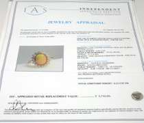 Delightful Opal & Diamond Ring, 14KT