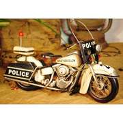 Police Motorcycle Collectible Artwork