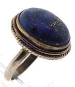 Vintage Sterling Silver Gem Stone Ring