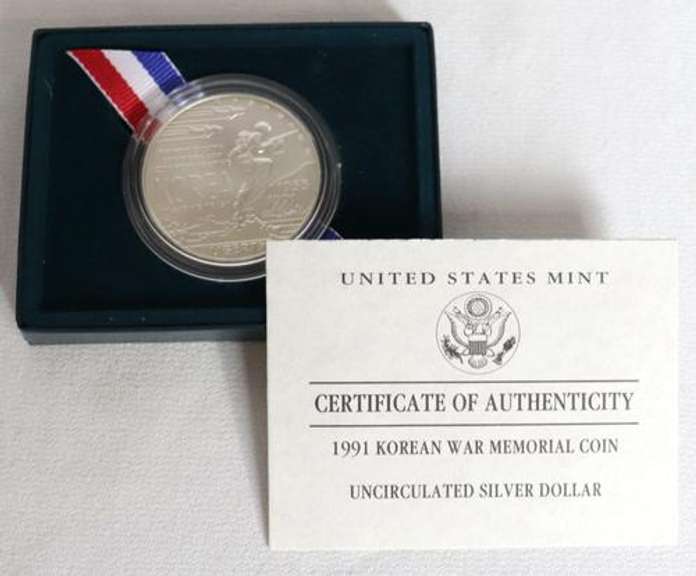 4 Silver Dollar Proofs With Boxs and Papers