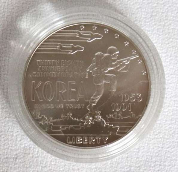 4 Silver Dollar Proofs With Boxs and Papers