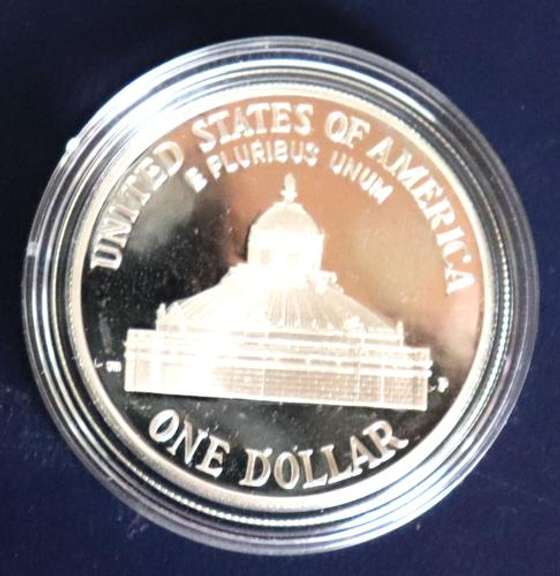 4 Silver Dollar Proofs With Boxs and Papers