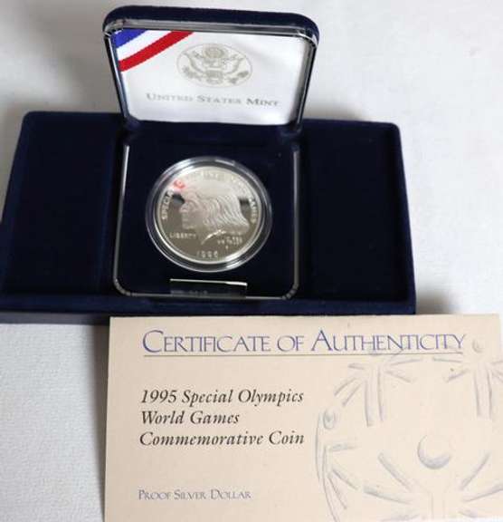 3 Silver Dollar Proofs With Boxs and Papers