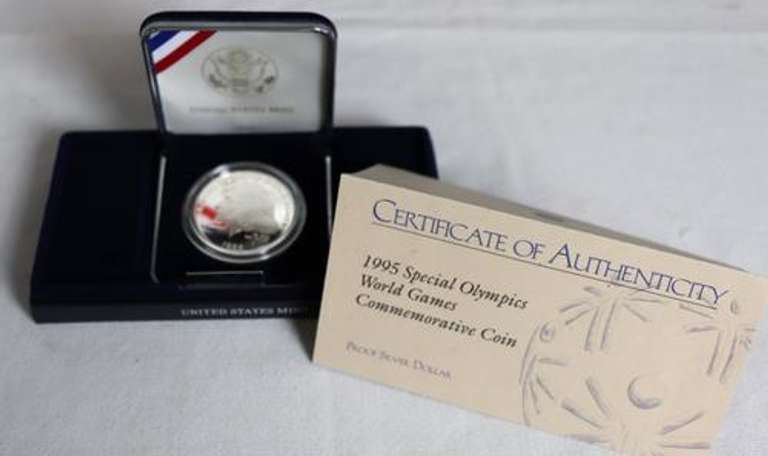 3 Silver Dollar Proofs With Boxs and Papers