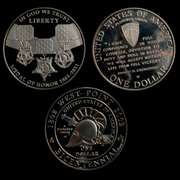 1991 D Day 2002 West Point & 2011 Medal of Honor Silver Comm $ $
