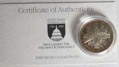 4 Silver Dollar Proofs With Boxs and Papers
