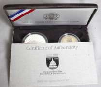 4 Silver Dollar Proofs With Boxs and Papers