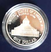 4 Silver Dollar Proofs With Boxs and Papers