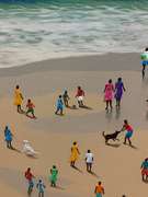 Dynamic Beach Recreation Painting