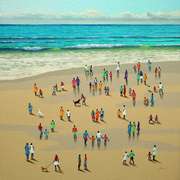 Dynamic Beach Recreation Painting