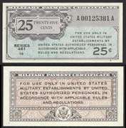 25 Cent Military Payment Certificate Series 461