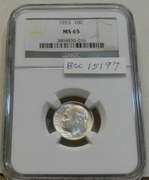 1953 Silver Roosevelt Dime NGC MS-65  GEM