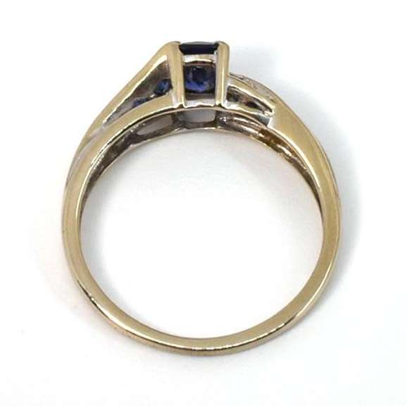 Sweet Synthetic Sapphire Ring