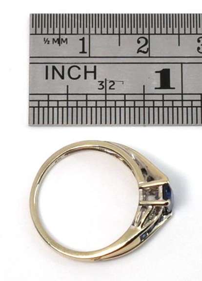 Sweet Synthetic Sapphire Ring