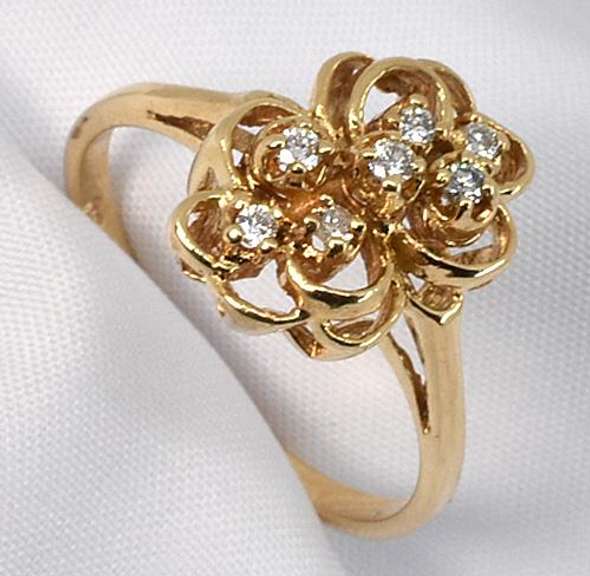 Cute Diamond Cluster Ring