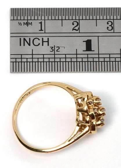 Cute Diamond Cluster Ring