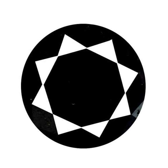 Silky 1.23ct black Diamond solitaire