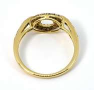 Unusual Circle of Diamonds Ring