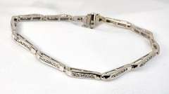 Demure White Gold Diamond Bracelet