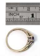 Sweet Synthetic Sapphire Ring